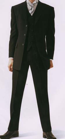 レンタル貸衣装Dolceドルチェメンズレンタルフォーマルスーツのスレンダータイプ6点セットイメージお写真